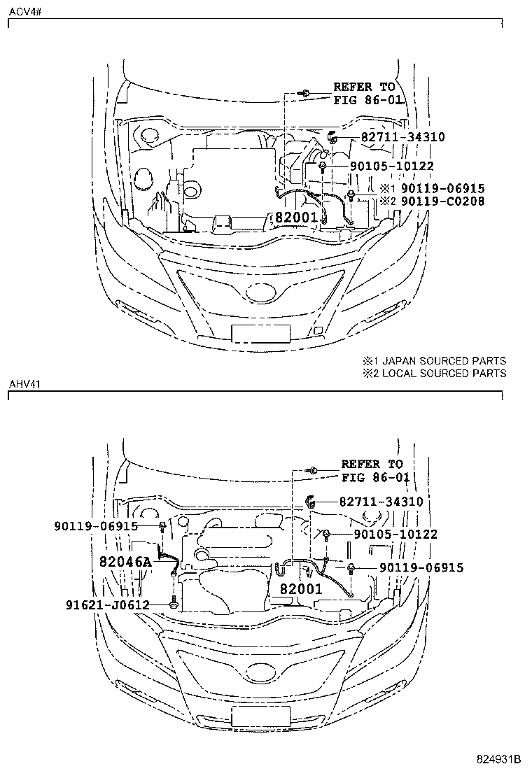 Exploded illustration 824931B