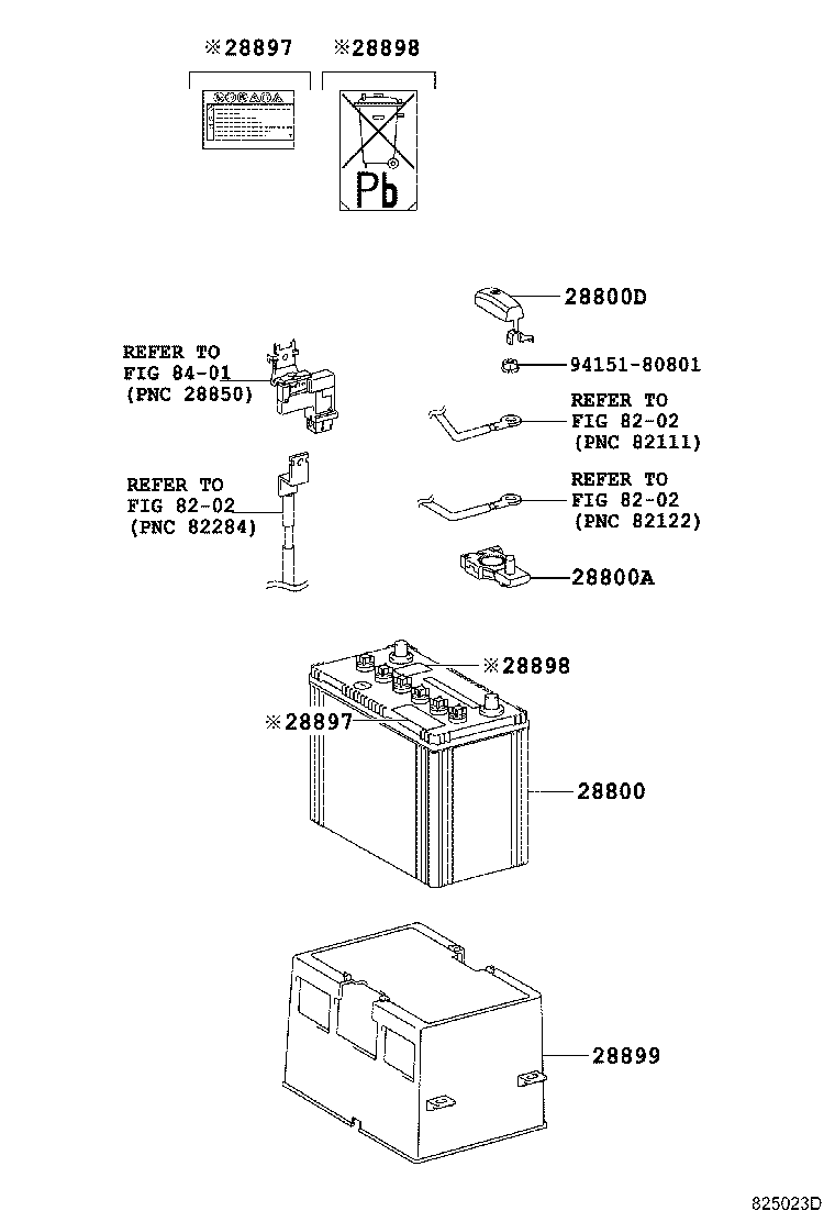 Exploded illustration 825023D