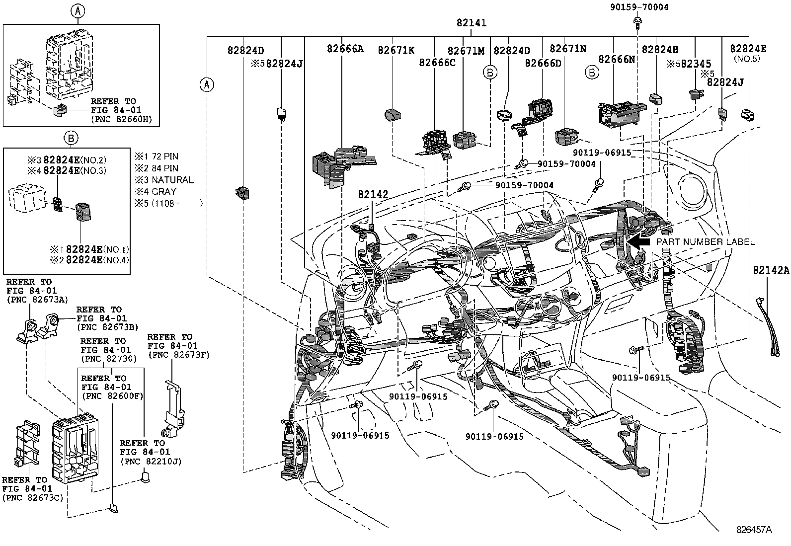 Exploded illustration 826457A