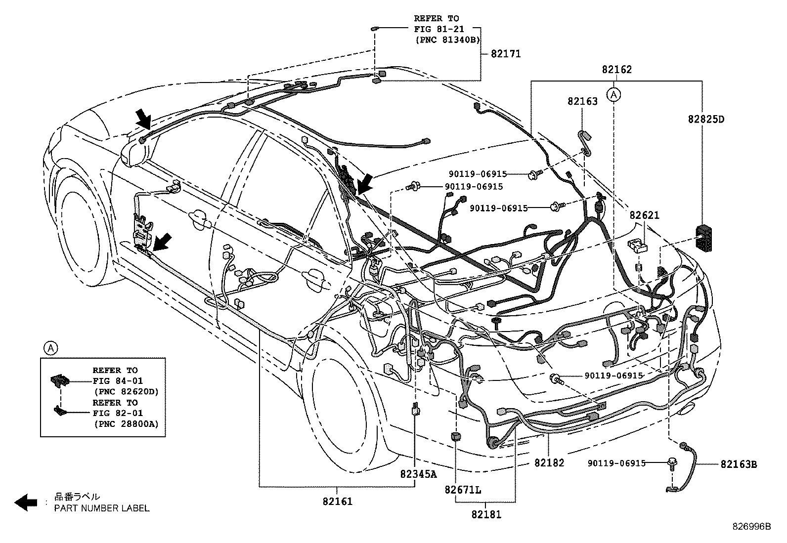 Exploded illustration 826996B