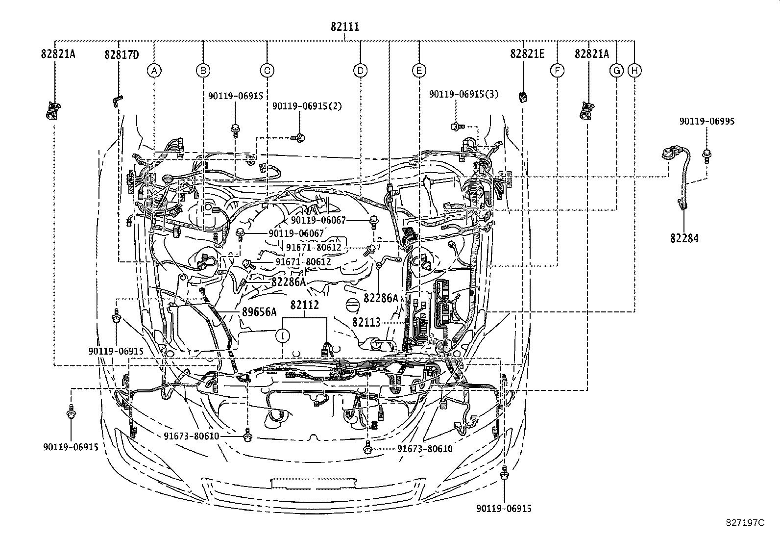 Exploded illustration 827197C