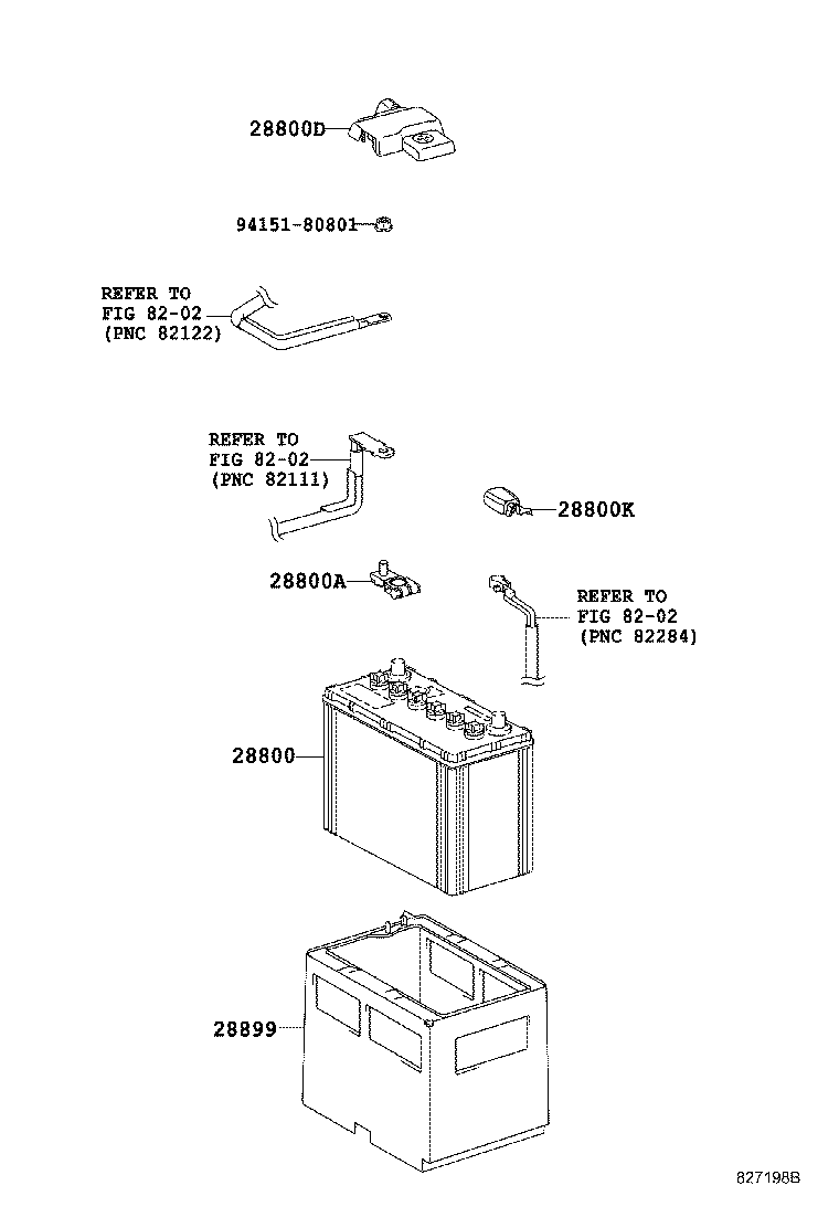 Exploded illustration 827198B