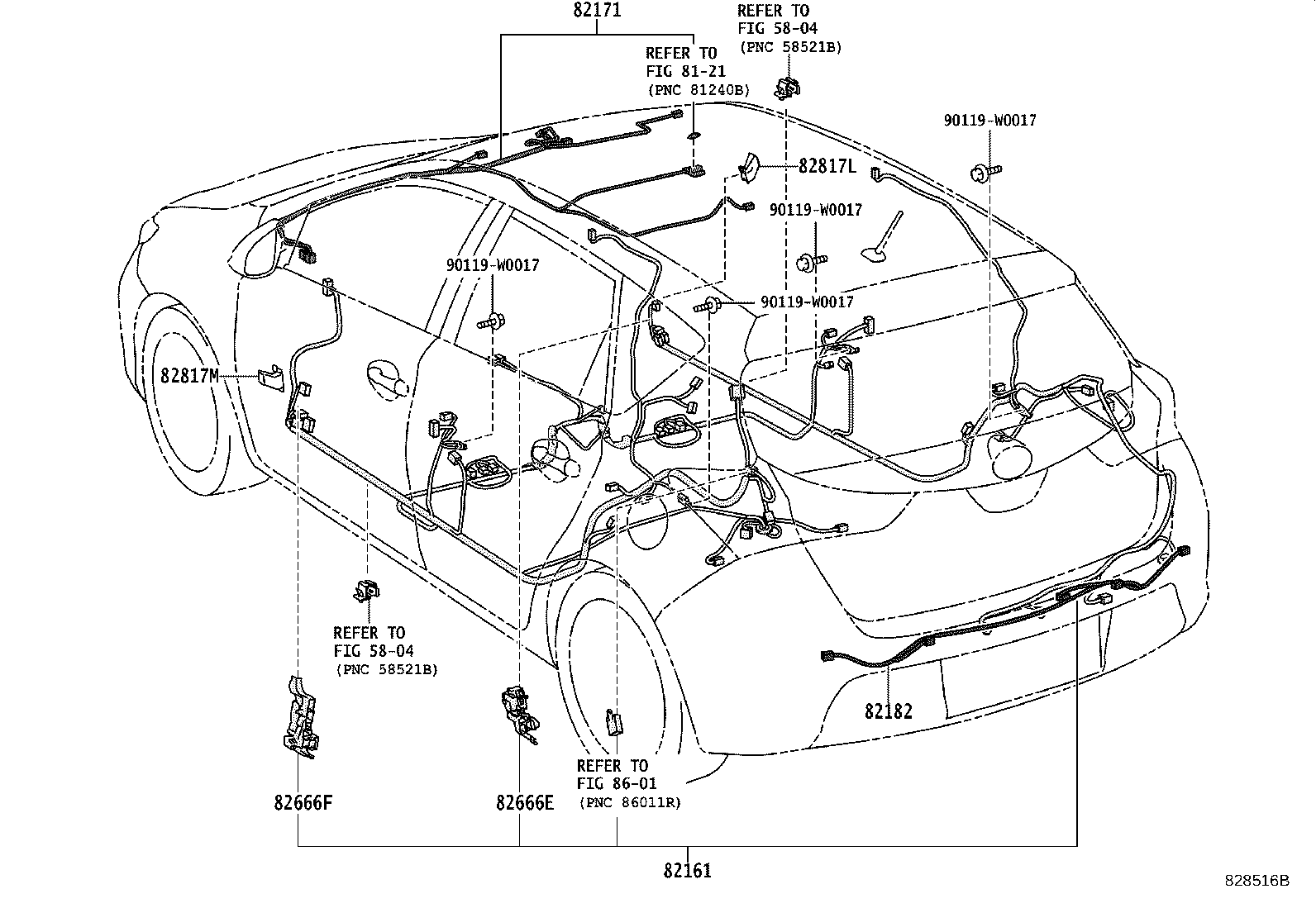 Exploded illustration 828516B