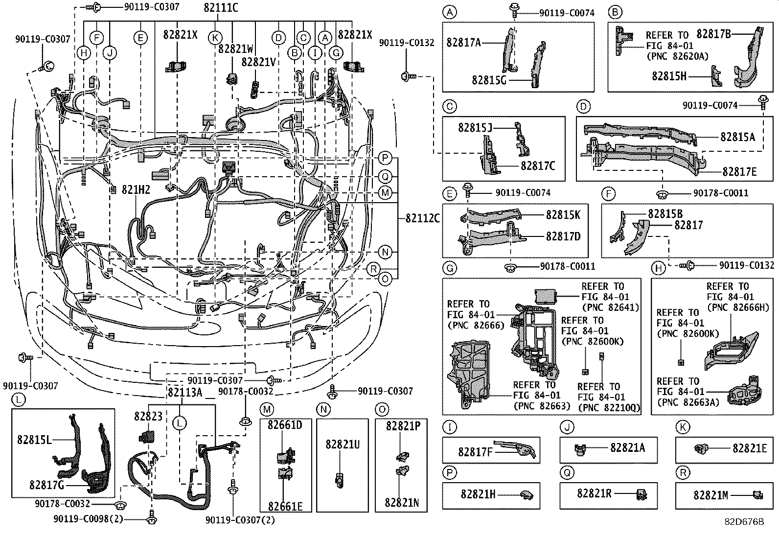 Exploded illustration 82D676B