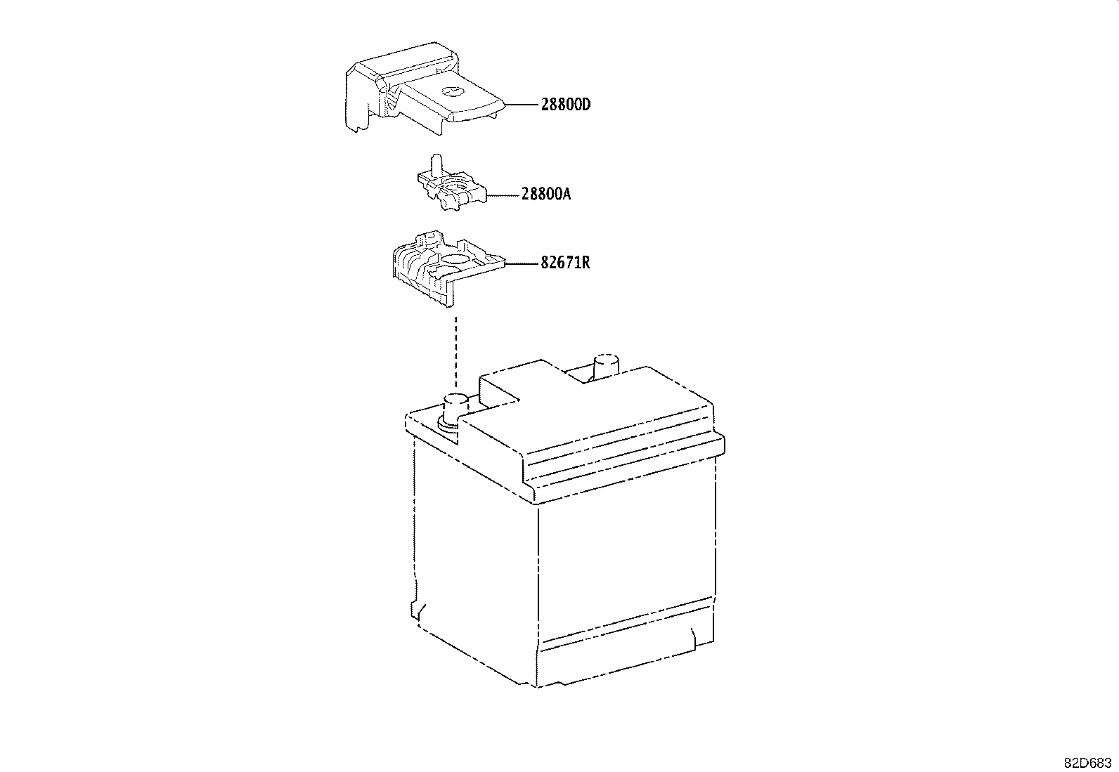 Exploded illustration 82D683