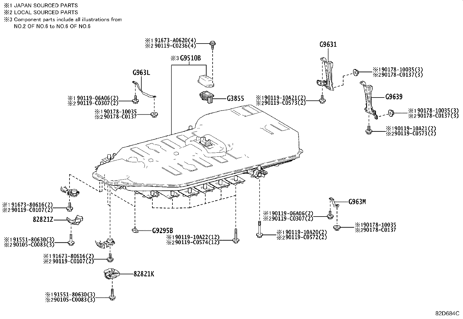 Exploded illustration 82D684C