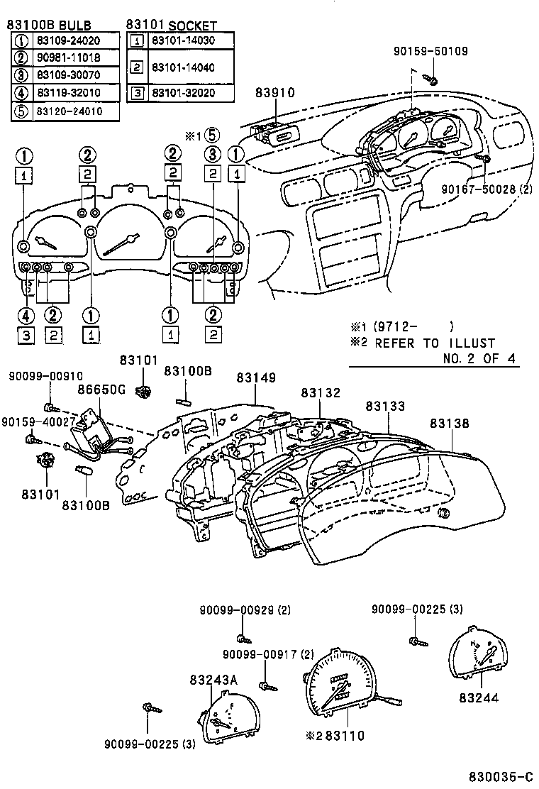 Exploded illustration 830035C