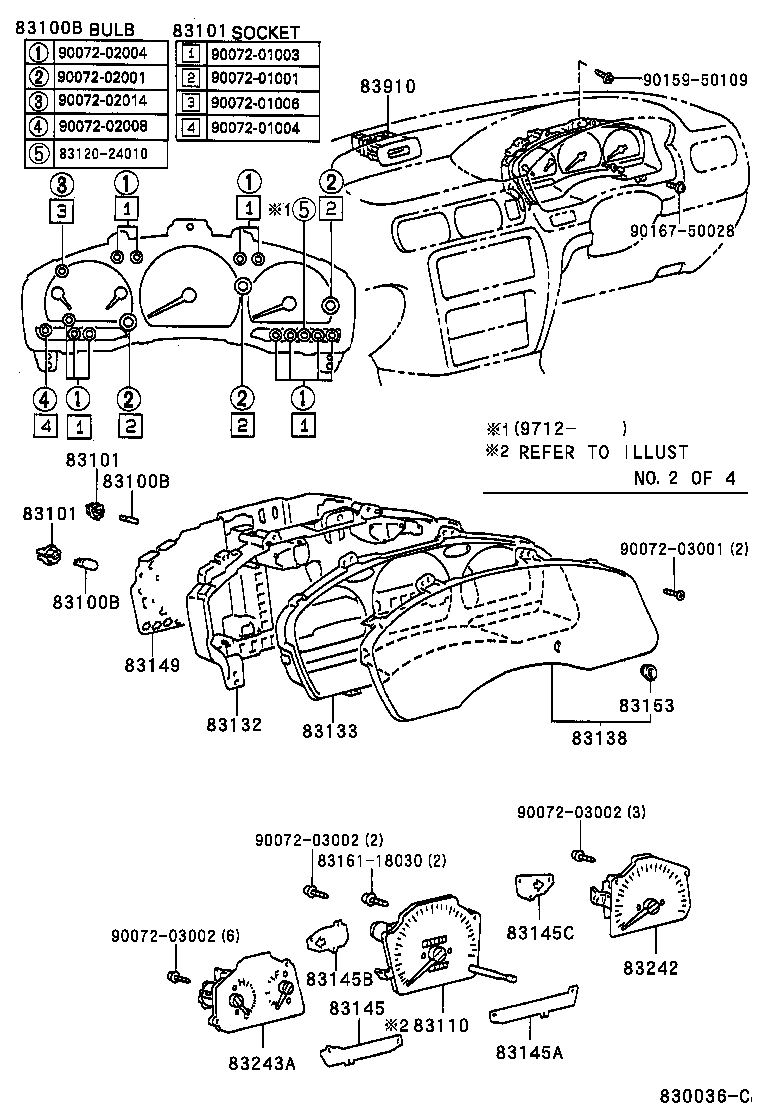 Exploded illustration 830036C