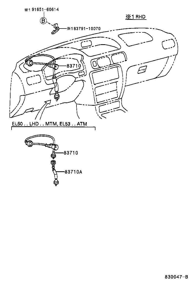 Exploded illustration 830047B