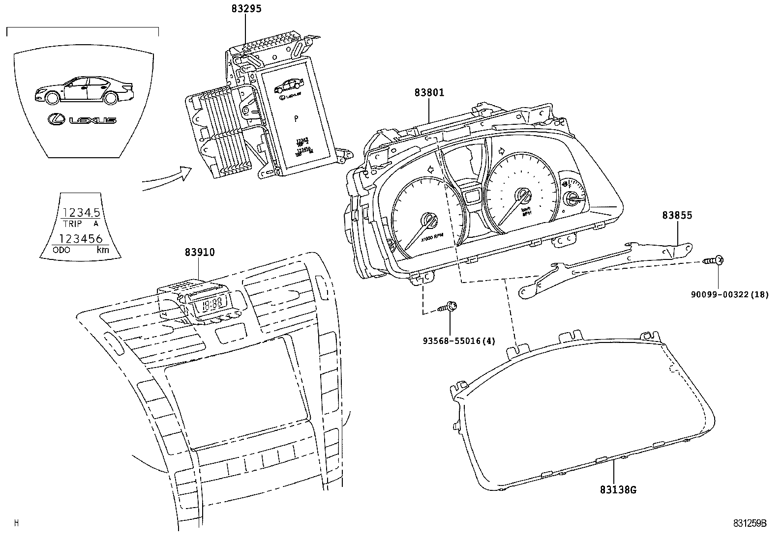 Exploded illustration 831259B