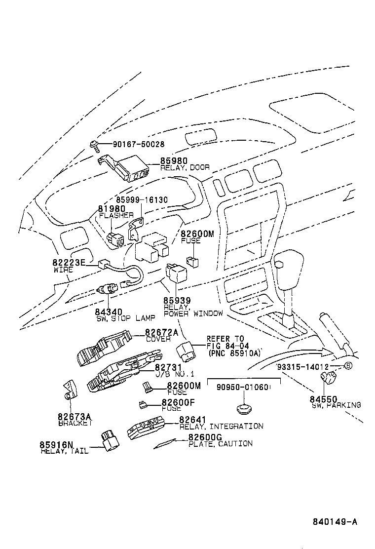 Exploded illustration 840149A