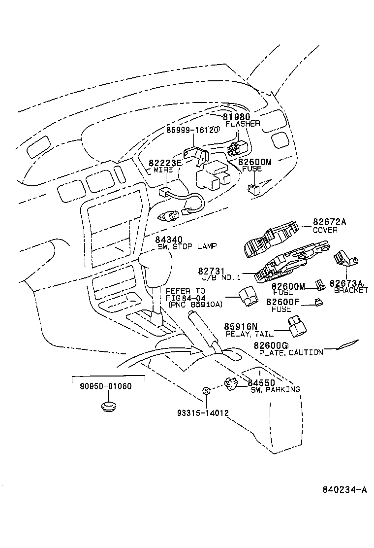 Exploded illustration 840234A