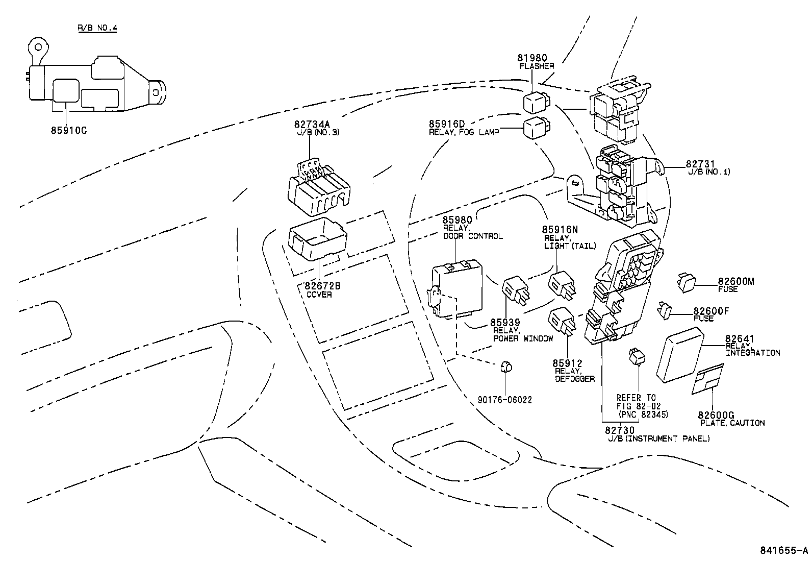 Exploded illustration 841655A