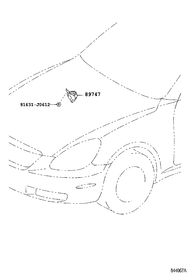 Exploded illustration 844067A