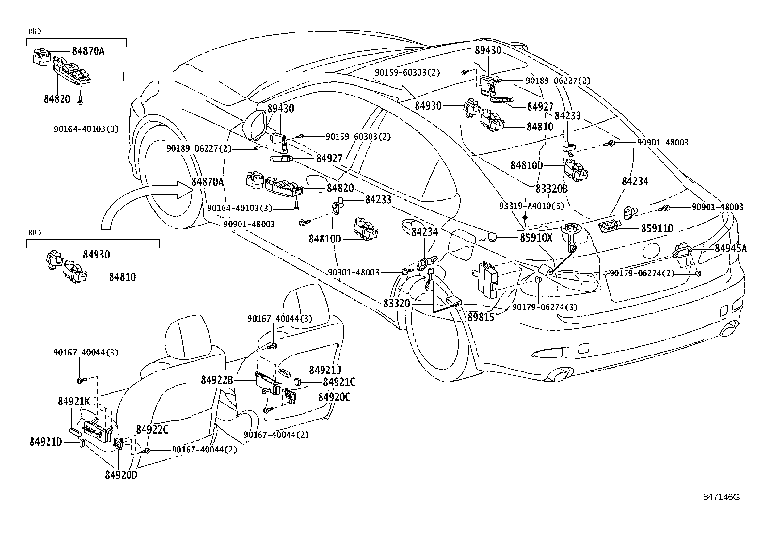 Exploded illustration 847146G