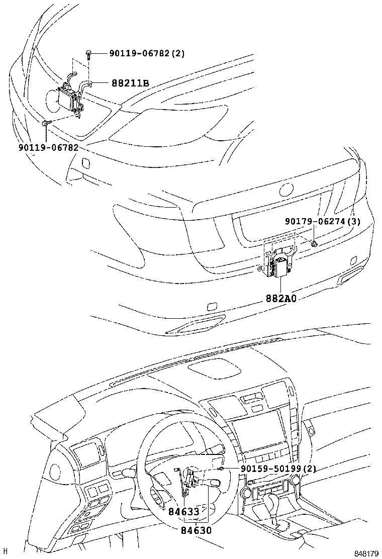 Exploded illustration 848179C