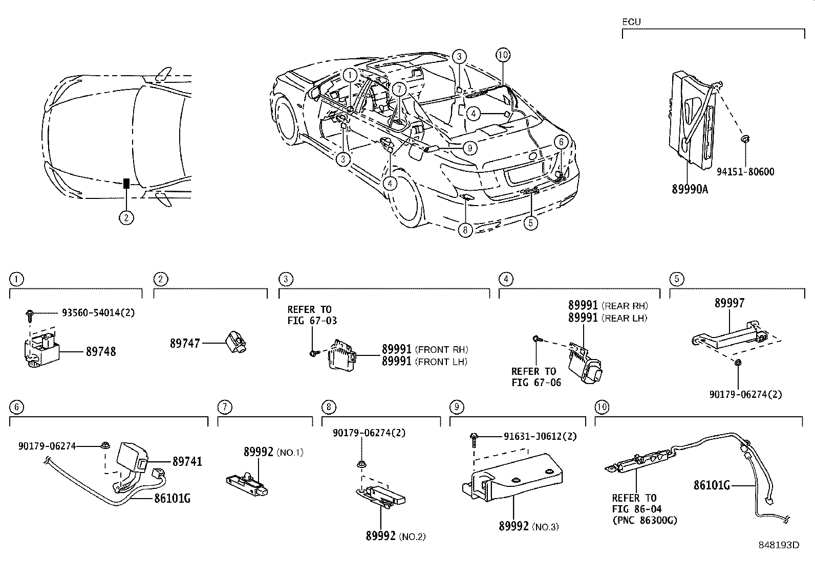 Exploded illustration 848193D