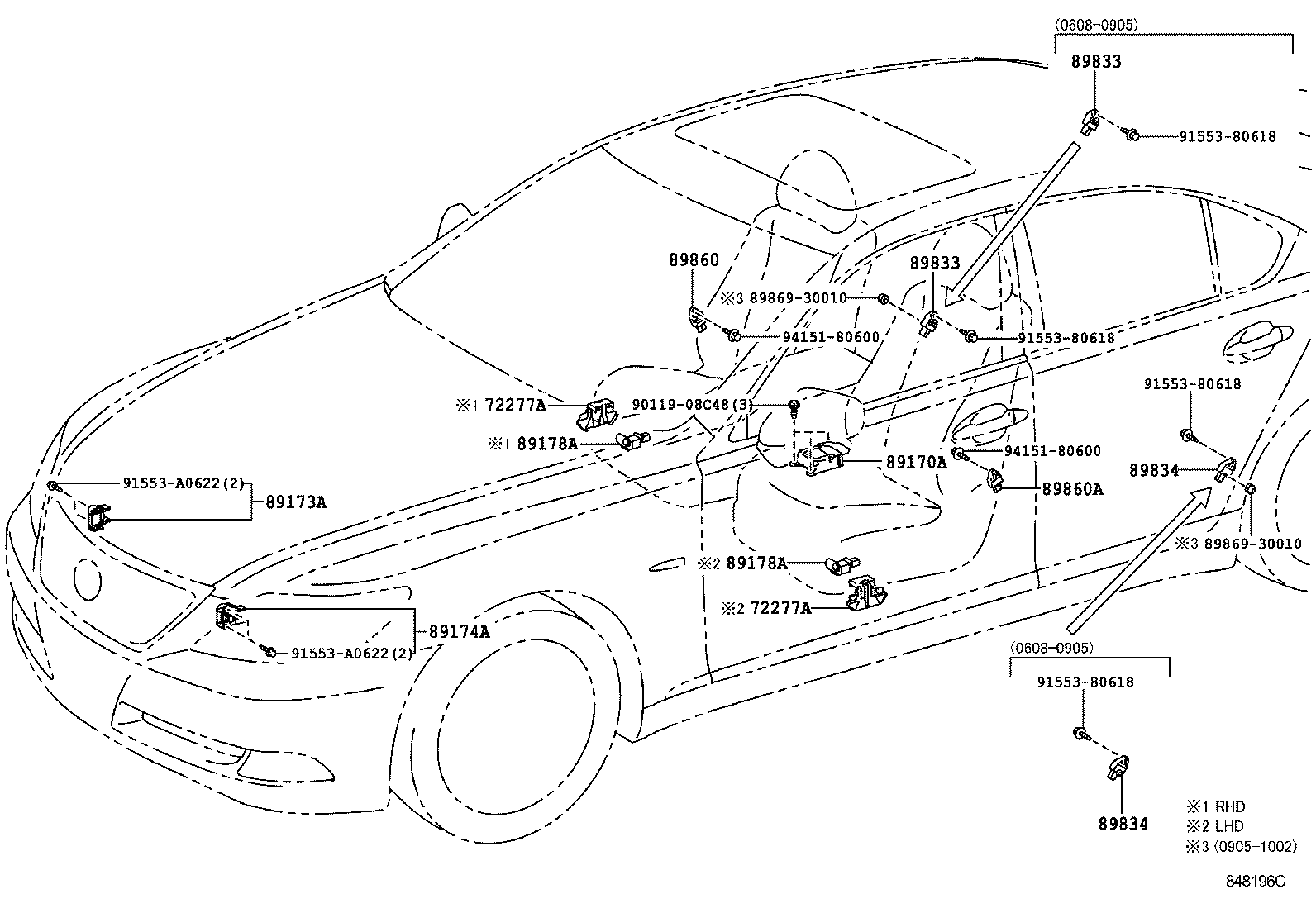 Exploded illustration 848196C