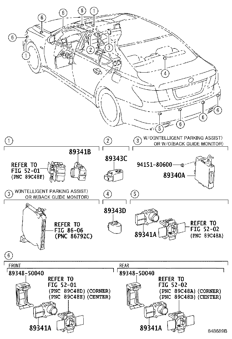Exploded illustration 848689B