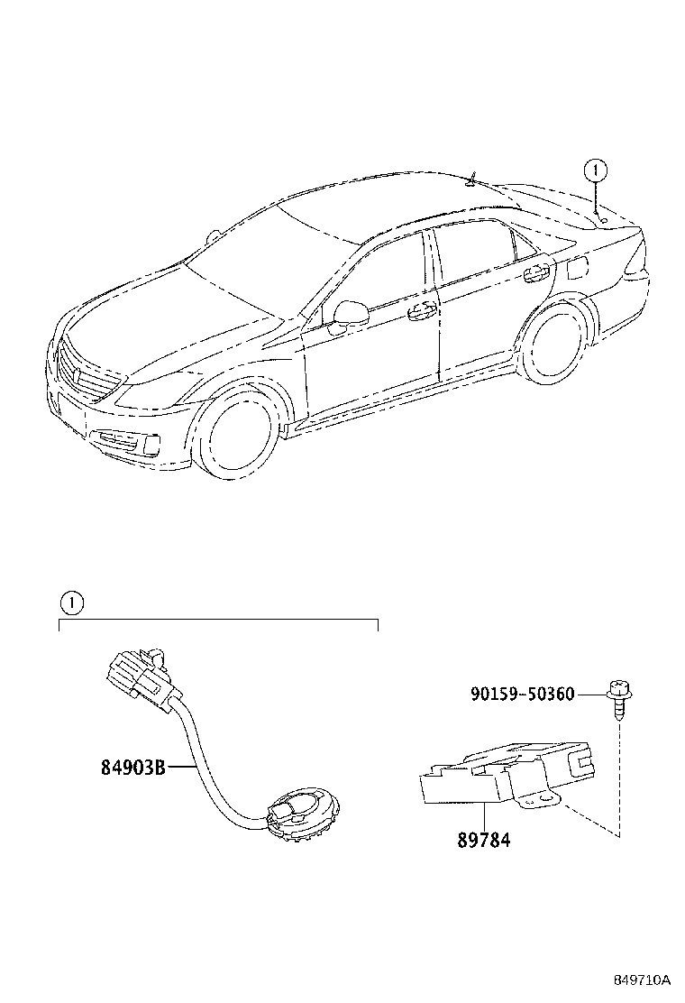 Exploded illustration 849710A