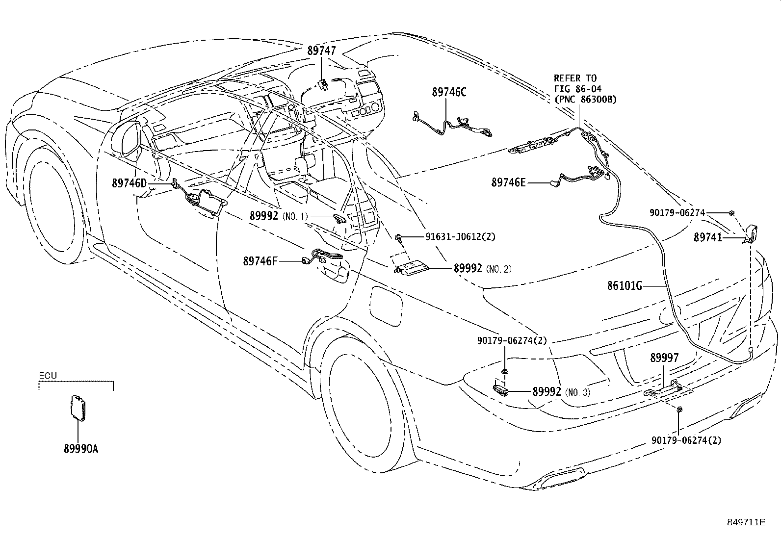 Exploded illustration 849711E