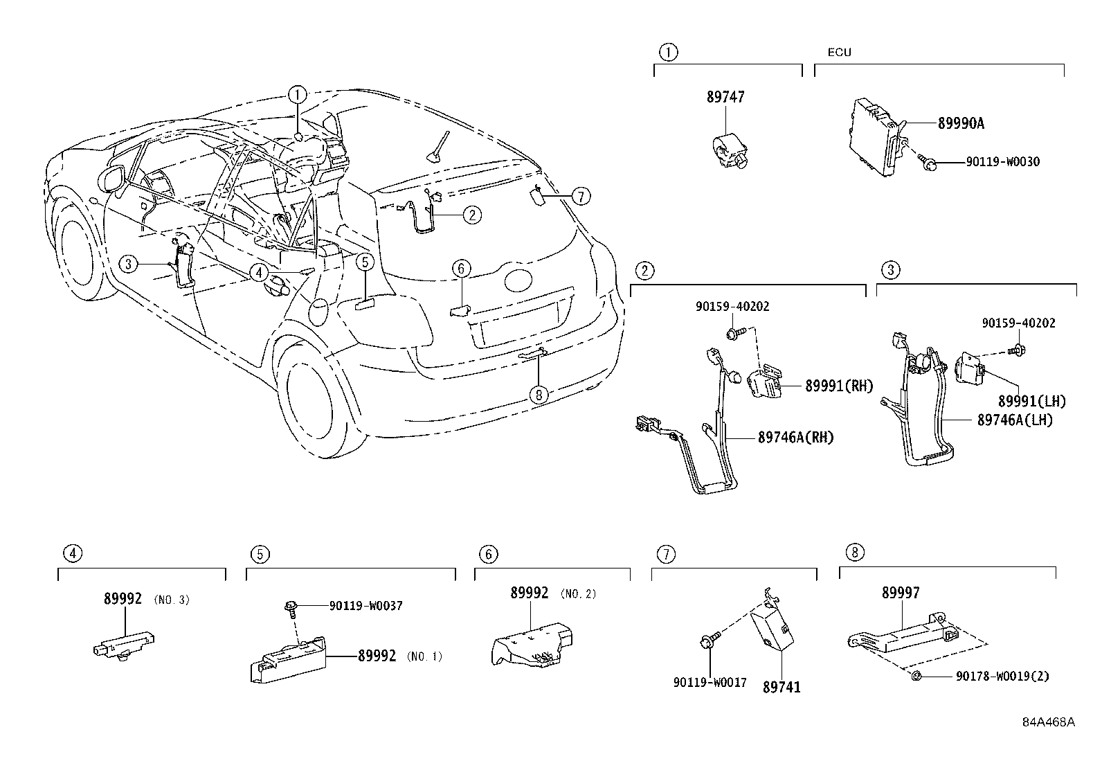 Exploded illustration 84A468A