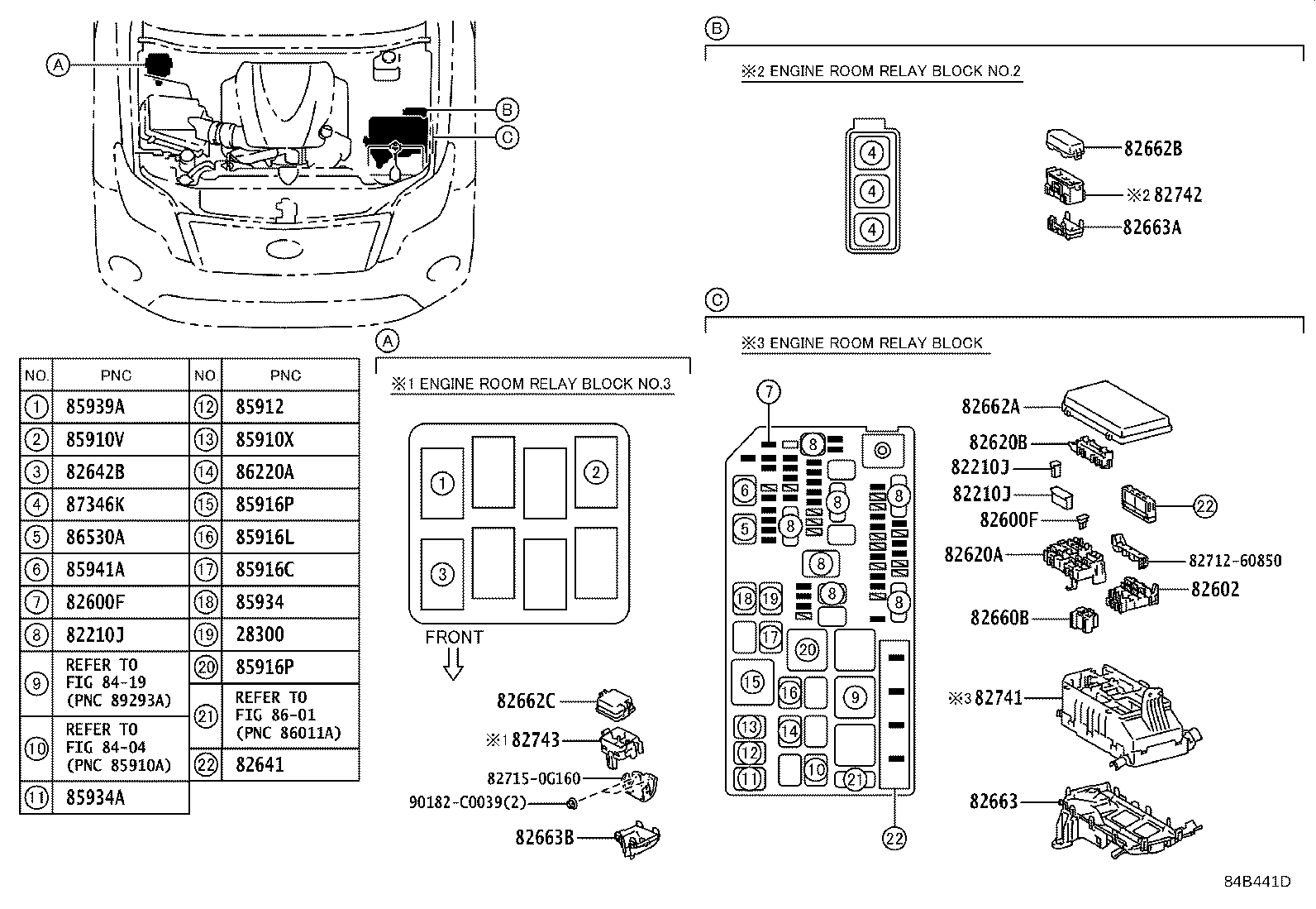 Exploded illustration 84B441D