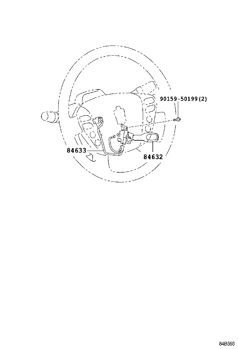 Exploded illustration 84B595