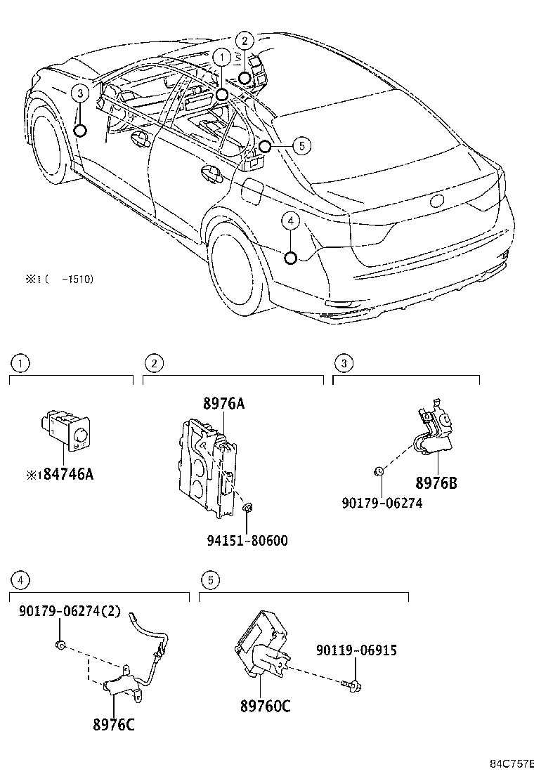 Exploded illustration 84C757B