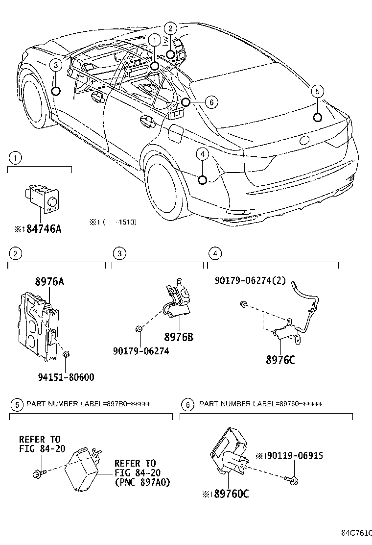 Exploded illustration 84C761C