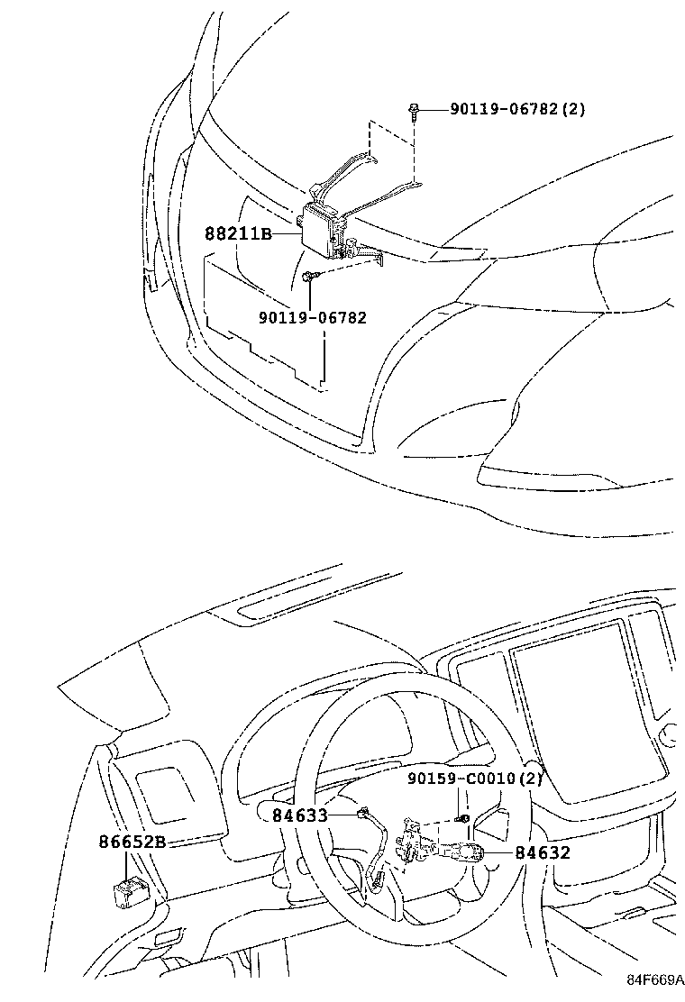 Exploded illustration 84F669A