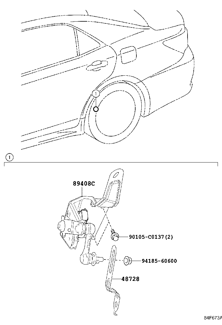 Exploded illustration 84F673A