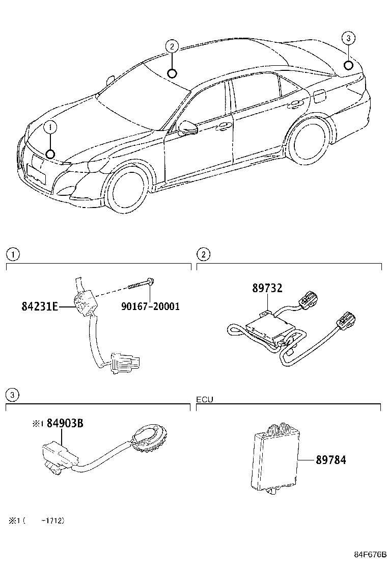Exploded illustration 84F676B