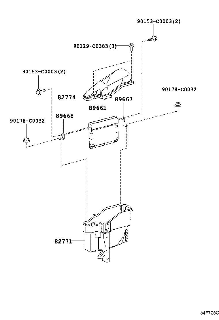 Exploded illustration 84F708C