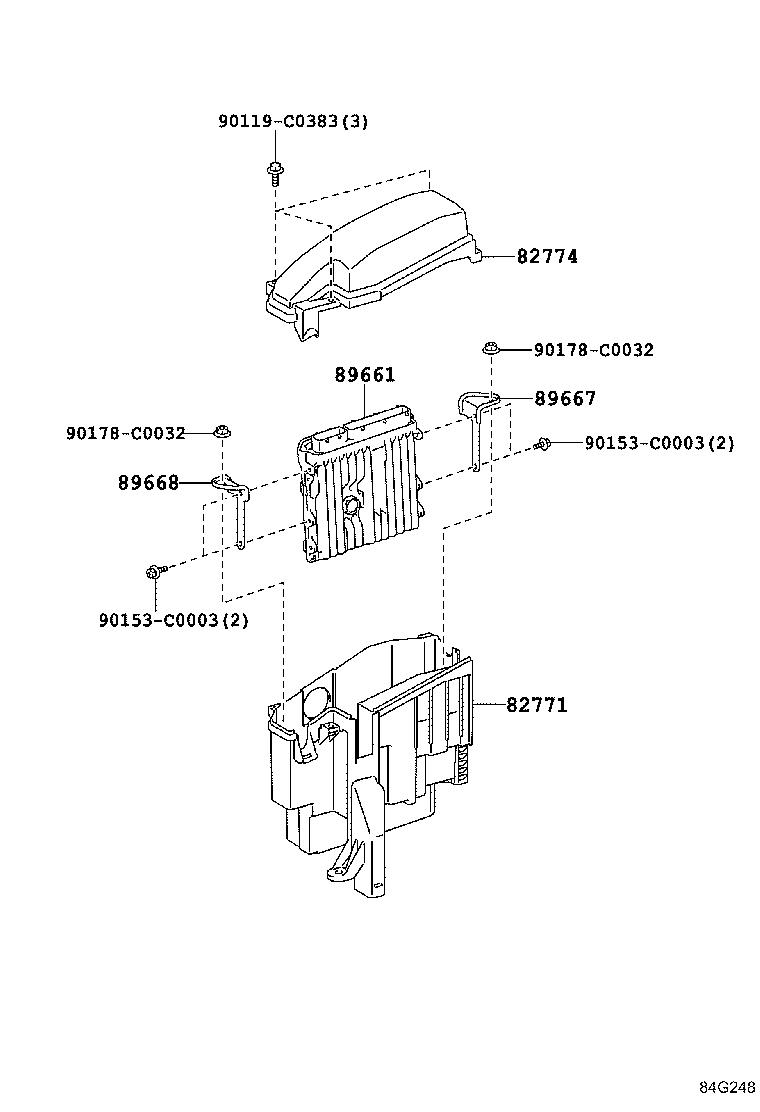 Exploded illustration 84G248