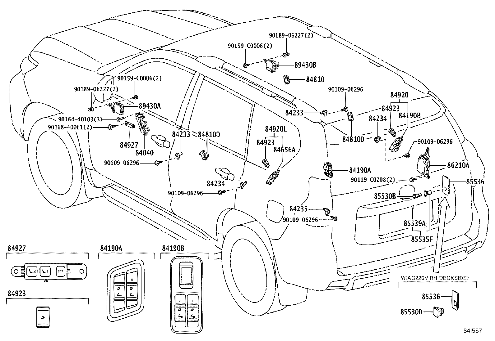 Exploded illustration 84I567