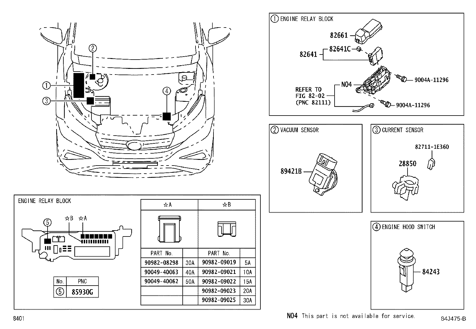 Exploded illustration 84J475B
