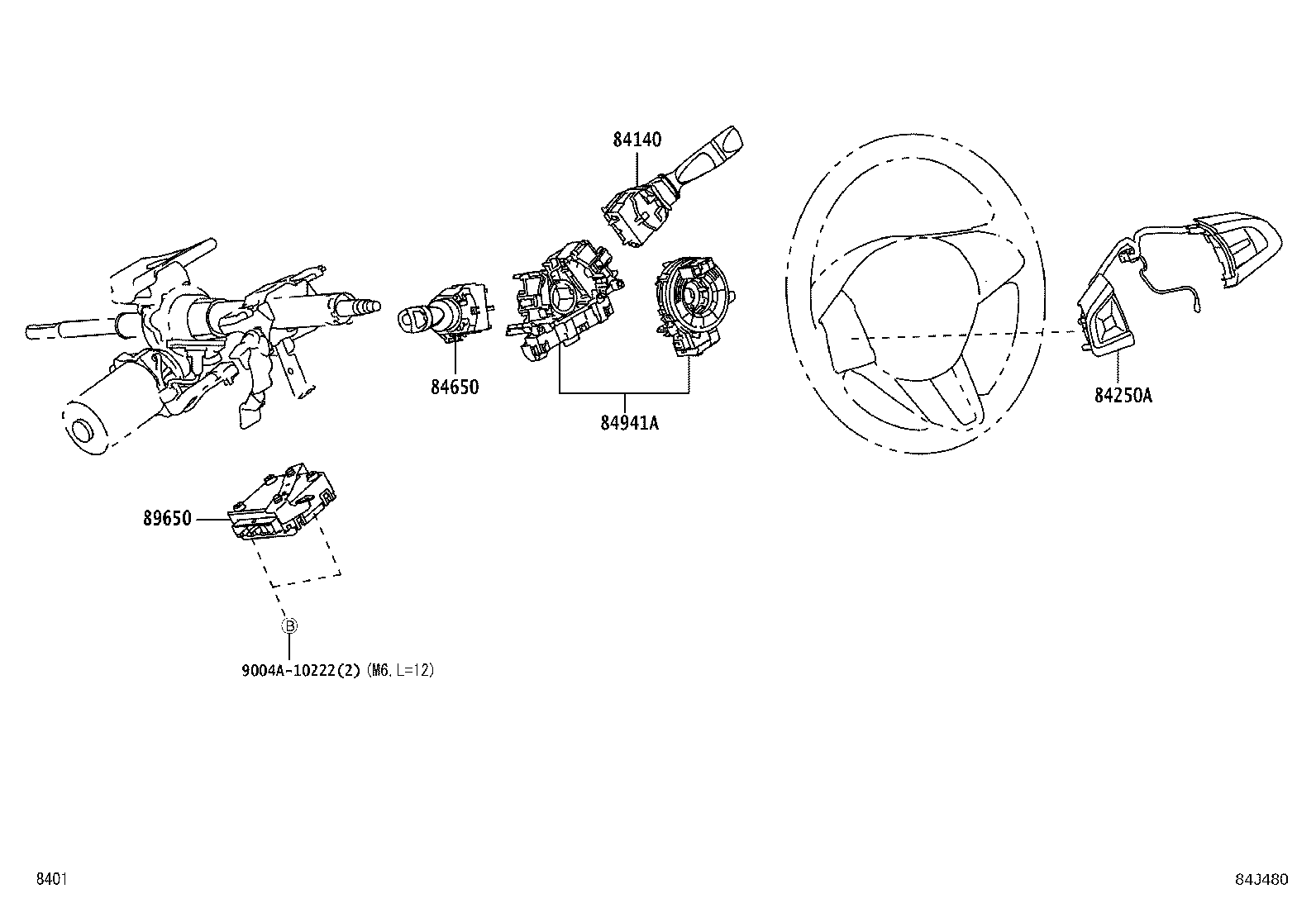 Exploded illustration 84J480