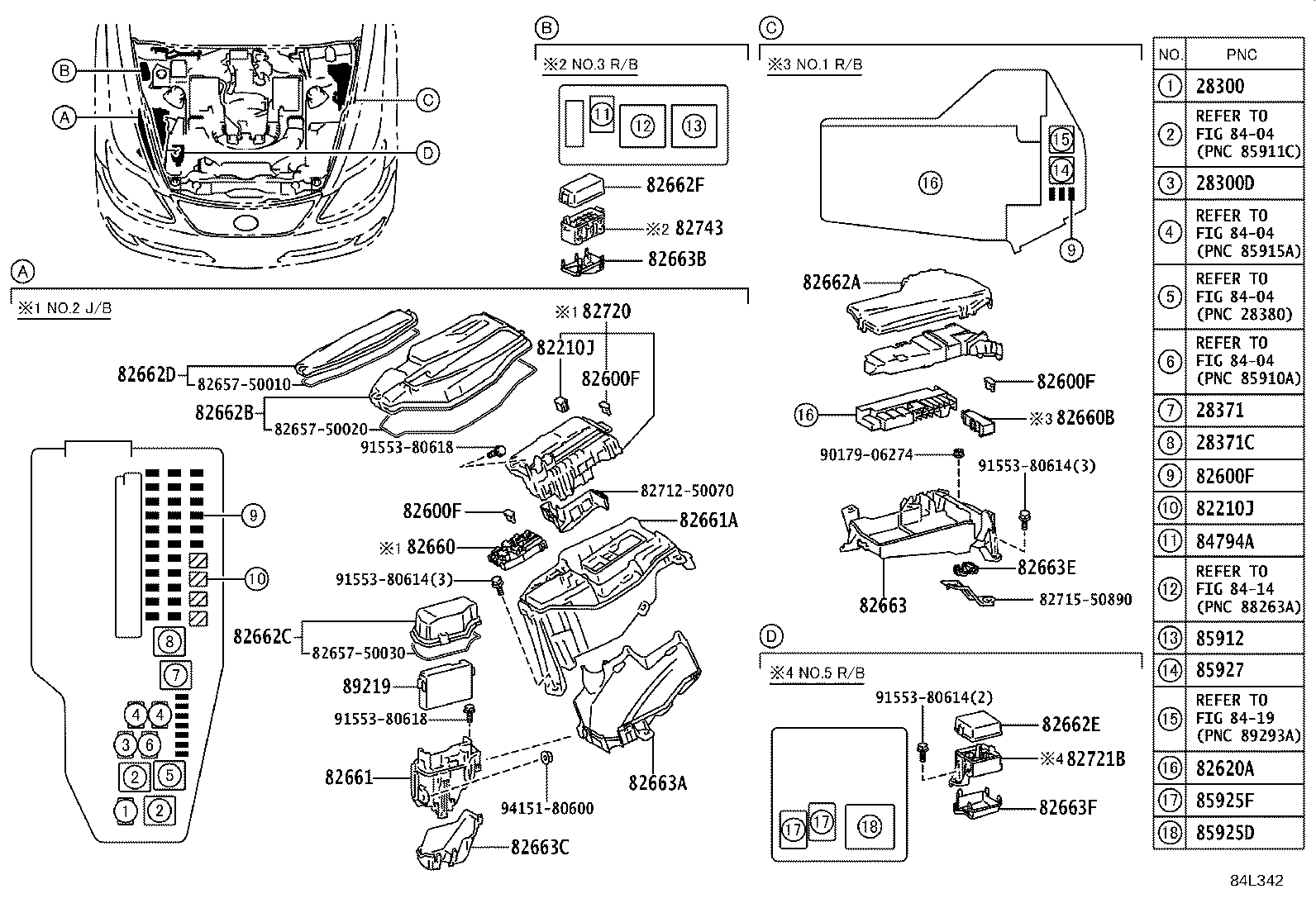 Exploded illustration 84L342