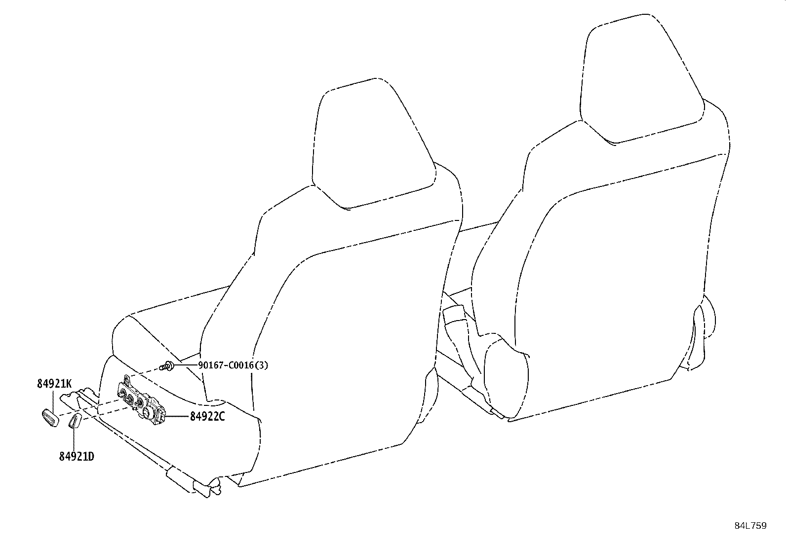Exploded illustration 84L759