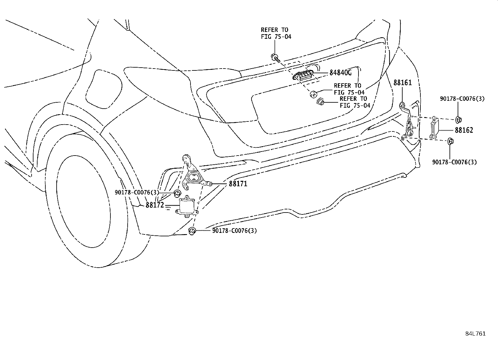 Exploded illustration 84L761