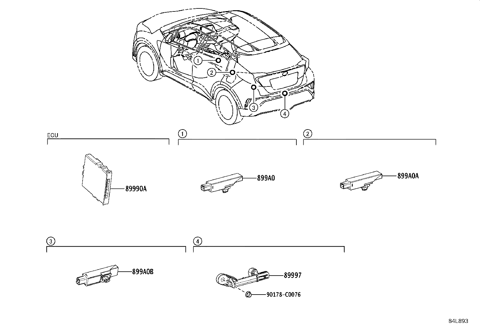 Exploded illustration 84L893