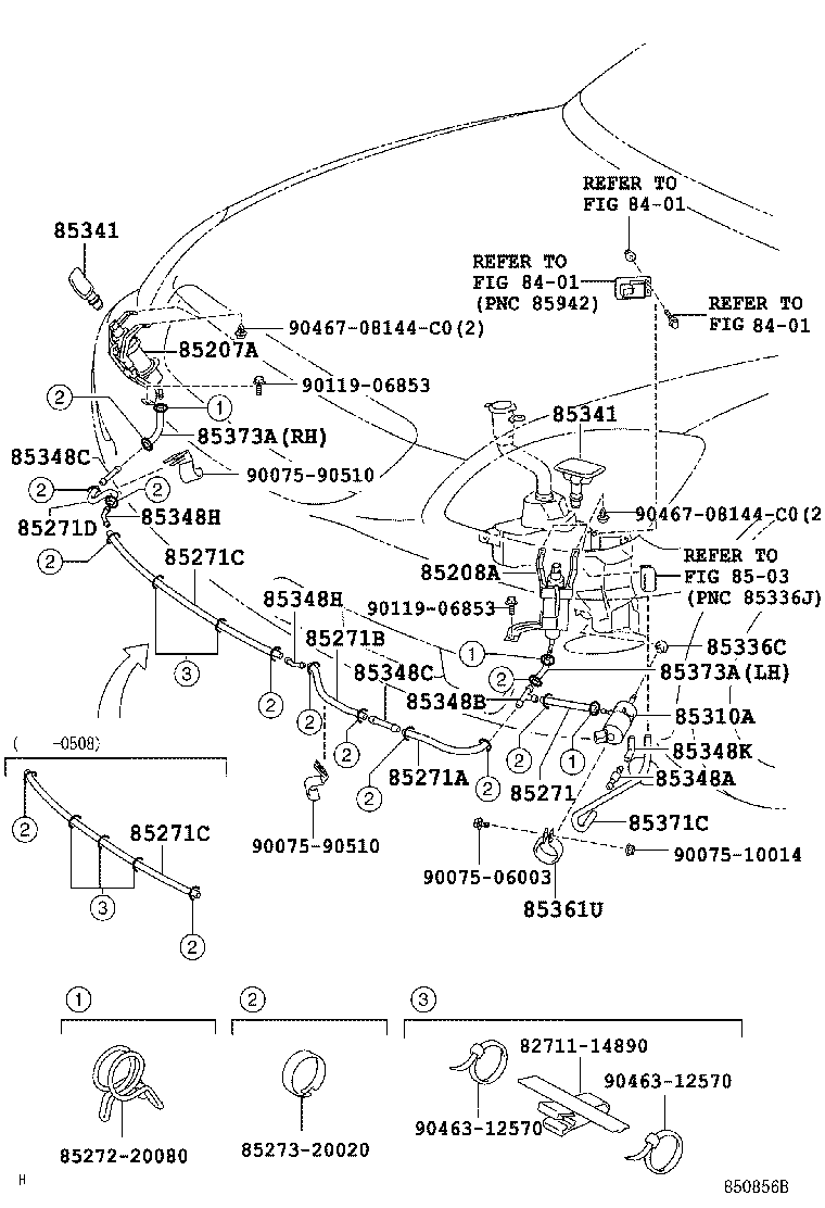 Exploded illustration 850856B