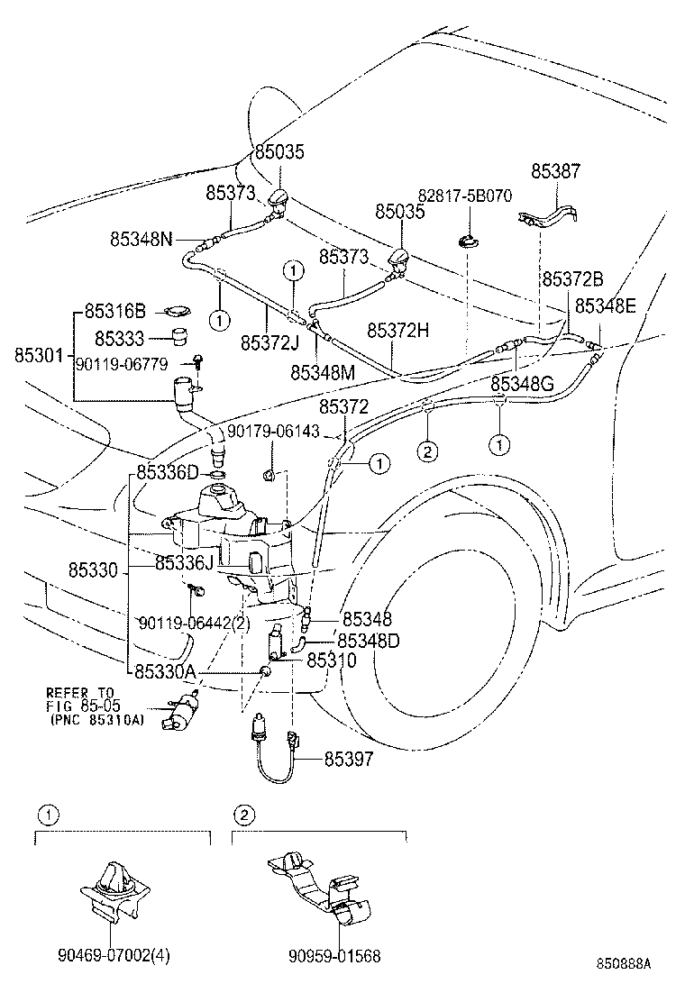 Exploded illustration 850888A