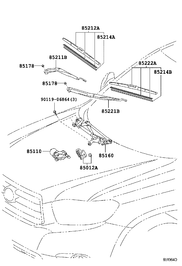 Exploded illustration 851964D