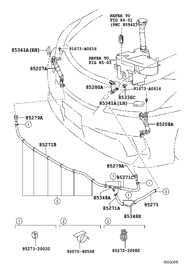 Exploded illustration 852530B