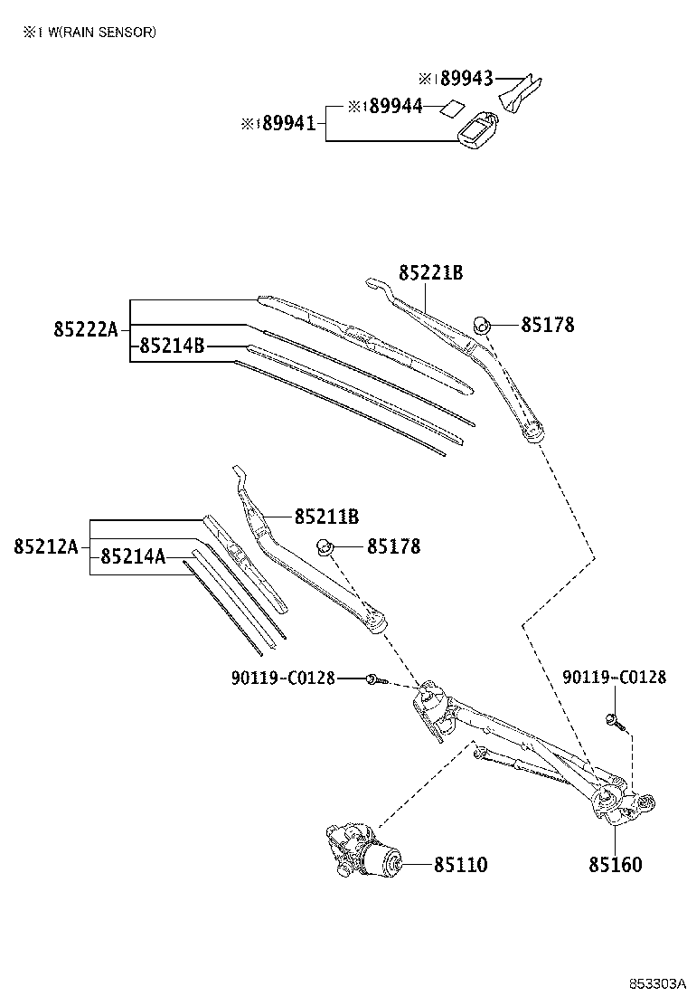 Exploded illustration 853303A