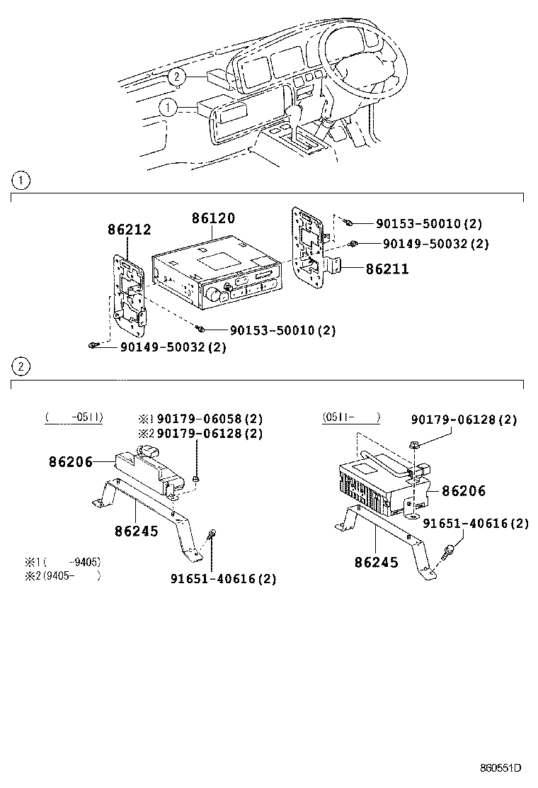 Exploded illustration 860551D