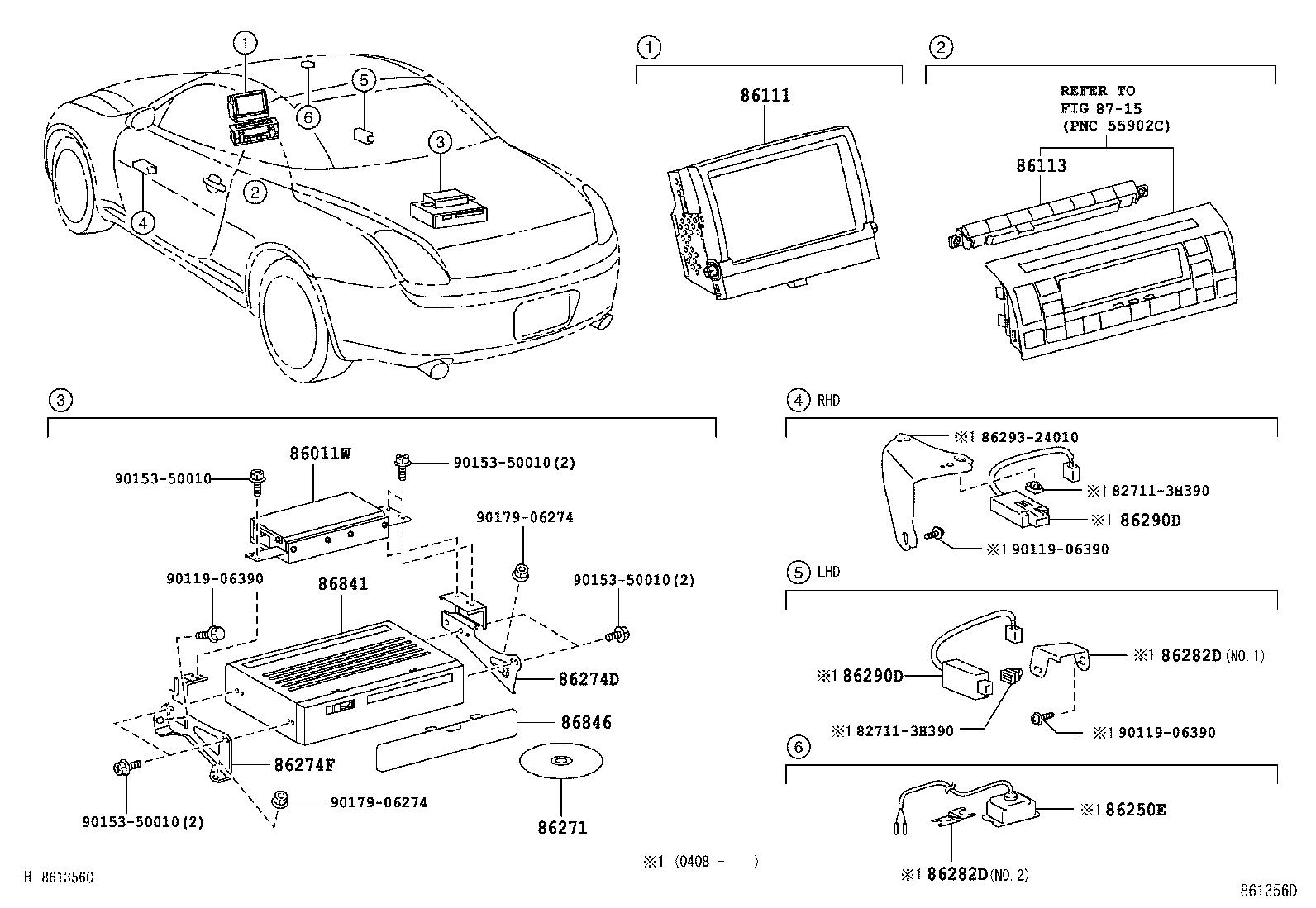 Exploded illustration 861356D