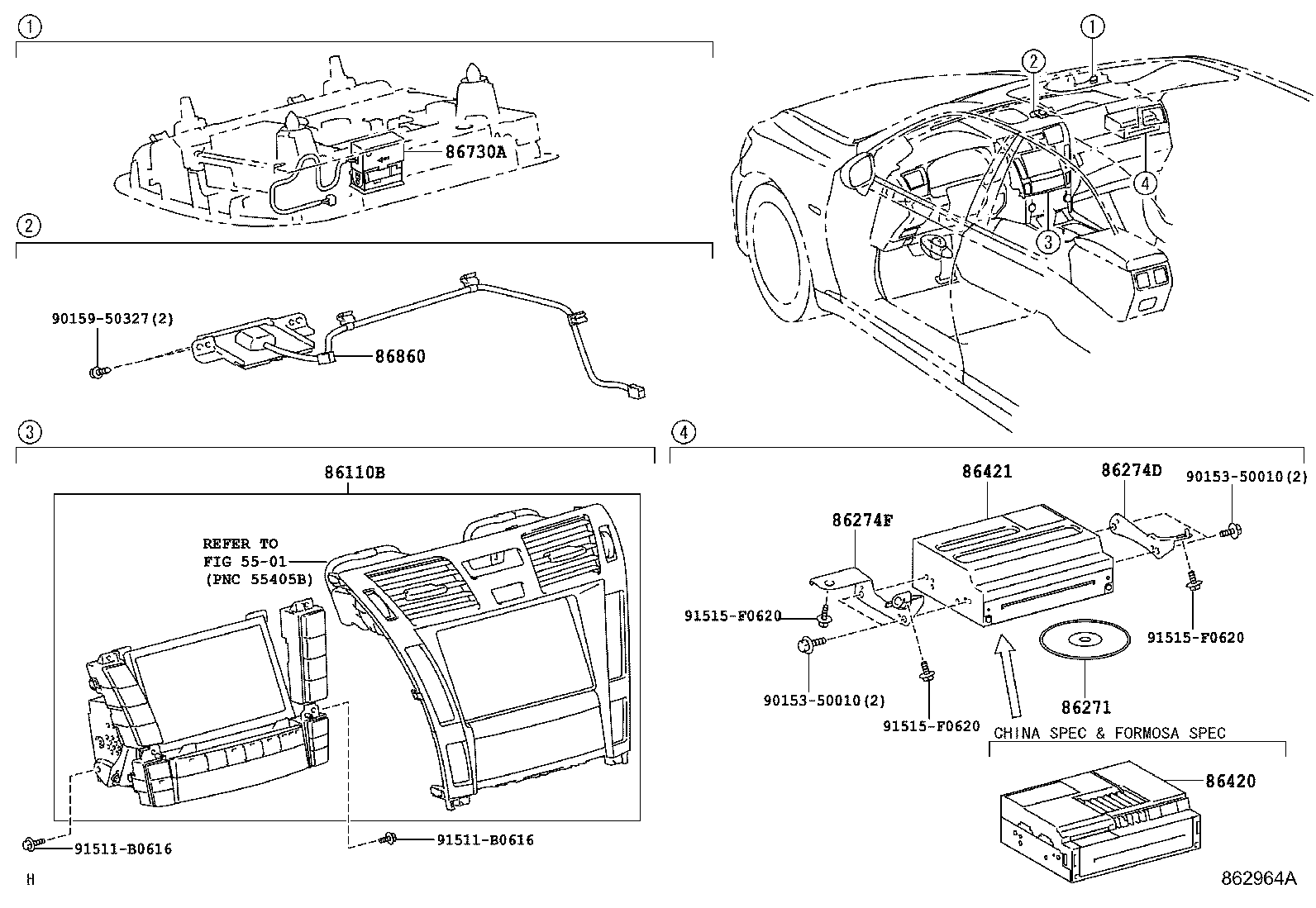 Exploded illustration 862964A